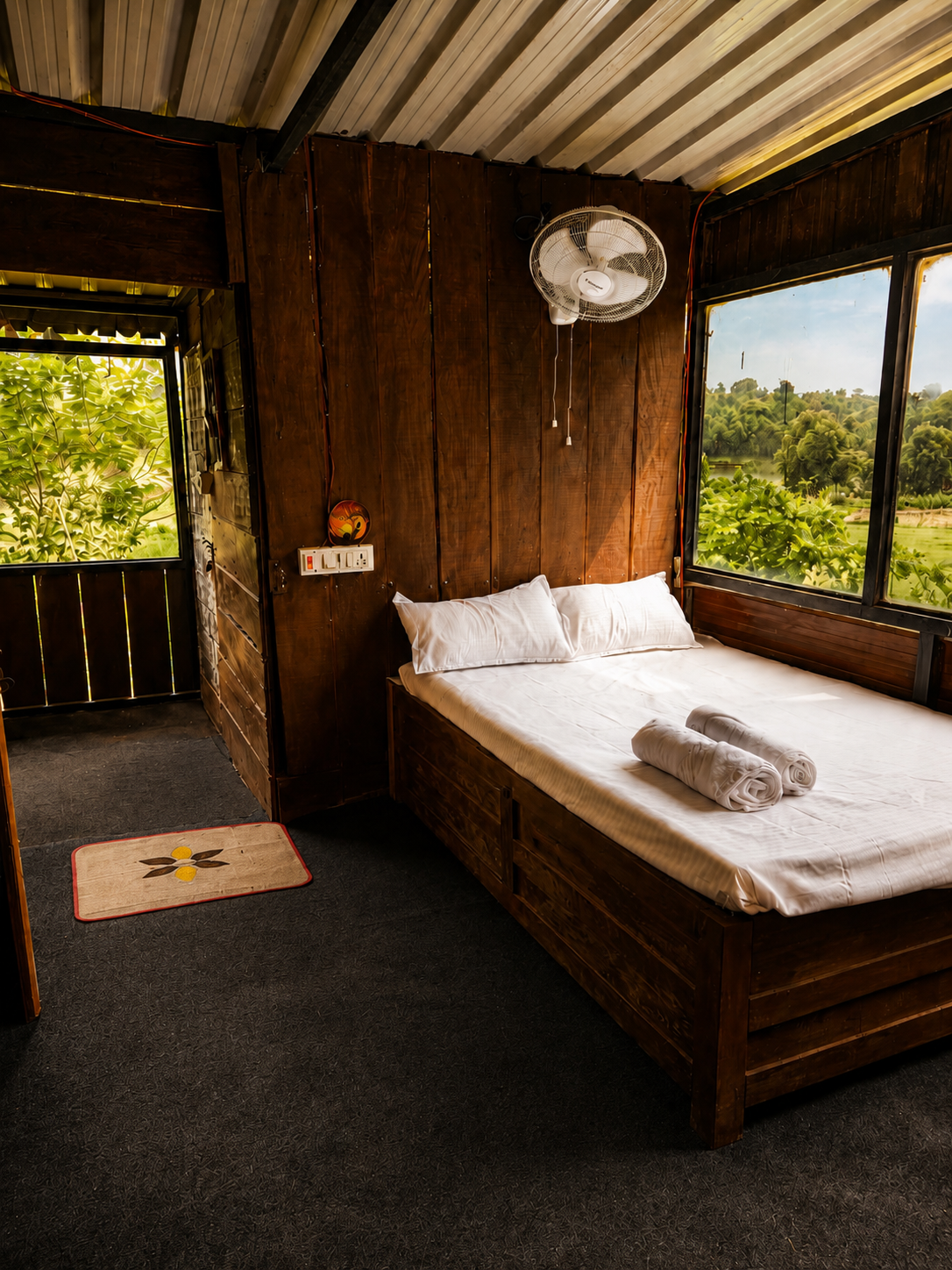 Eco container retreat room at DERA CAMP by Aaranya in Kotra Narsinghgarh